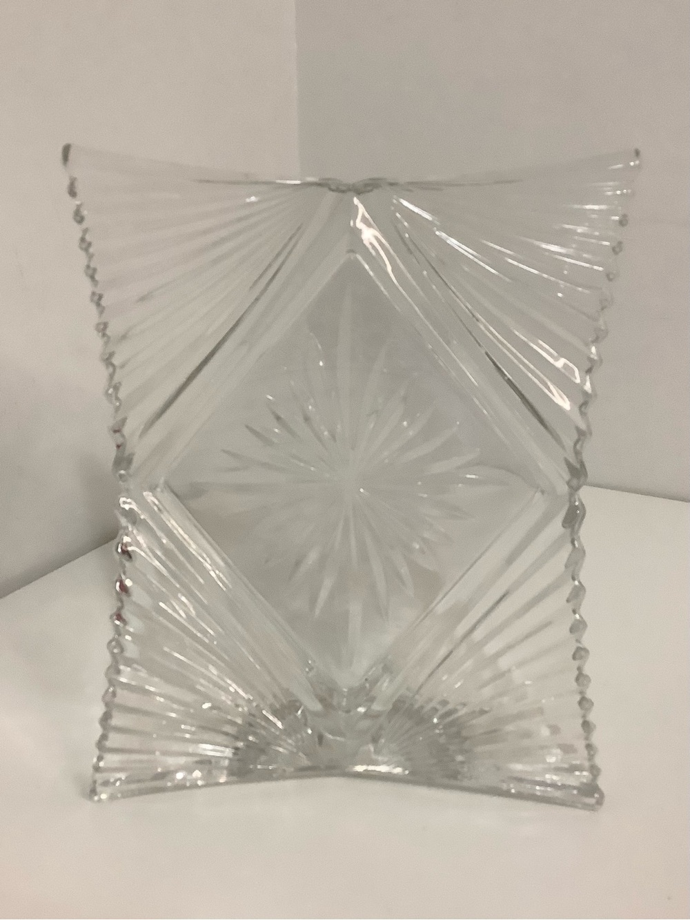Mikasa Vintage Starlet Clear Crystal  Picture Frame, Made in Japan 🇯🇵 - Picture 2 of 9